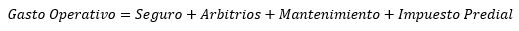 gasto operativo formula